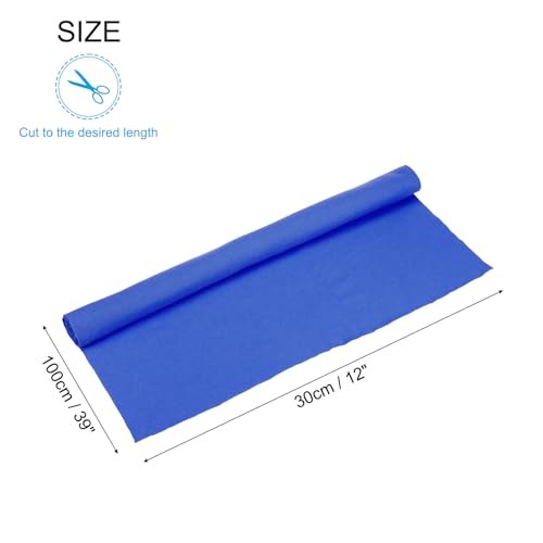 Image of MECCANIXITY 39 inch Elastic Cuffs Ribbed Trims Cotton Fabric Knit Rib Stretch Tape Cuff Sleeve Waistband for Sewing, 12 inch Wide Blue