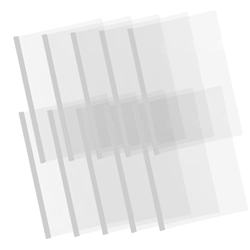 CONGARTENO 10個 対応スライドバー付きクリアファイル スライドクリップで書類 履歴書をしっかり固定 教師 学生 オフィス向けフォルダー