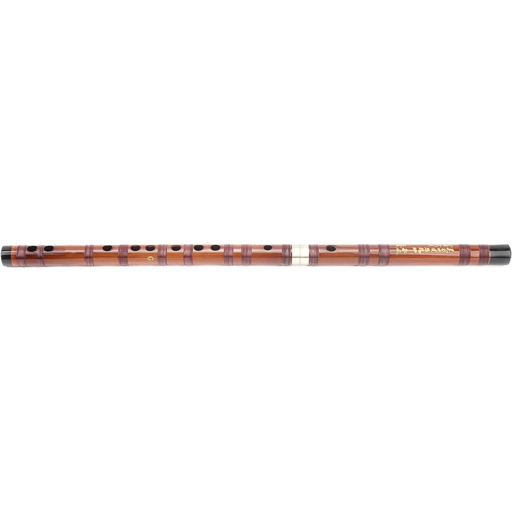 Flauta de bambú Flauta amarga seca Flauta de bambú Conjunto de instrumentos orquestales tradicionales con caja de almacenamiento Kit de flauta