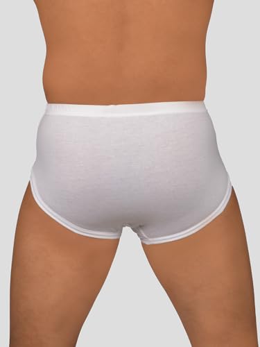 Image of VIP Gold Men Solid White Pure Cotton Briefs