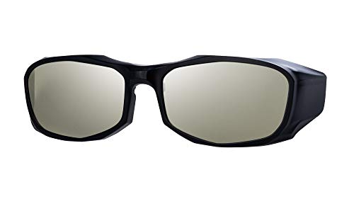 Zeque(ゼクー) 偏光サングラス Baron(バロン) 前掛けジャケット F-1710 マットブラック TRUEVIEW SPORTS/ SILVER MIRROR