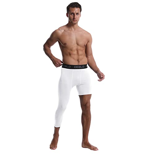 Unisex OEBLD 3/4 Compression Tights for Sports and Basketball