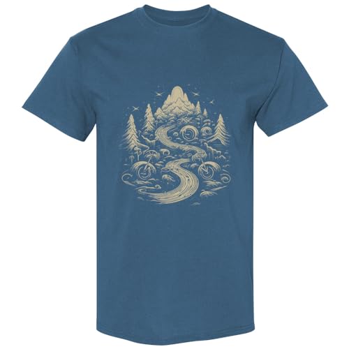 Mountain Trail Dirt Bike MX Graphic T-Shirt Men L