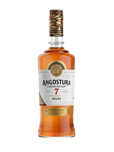 Angostura 7-Year-Old House Signature | Premium Caribbean Rum | 40% ABV | 70cl | Aged 7 years in oak casks | Notes of molasses, espresso & chocolate | Full-bodied with a rich, toffee-led finish