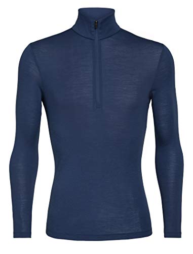 Icebreaker Merino Mens 175 Everyday Long Sleeve Half Zip, Estate Blue, Medium