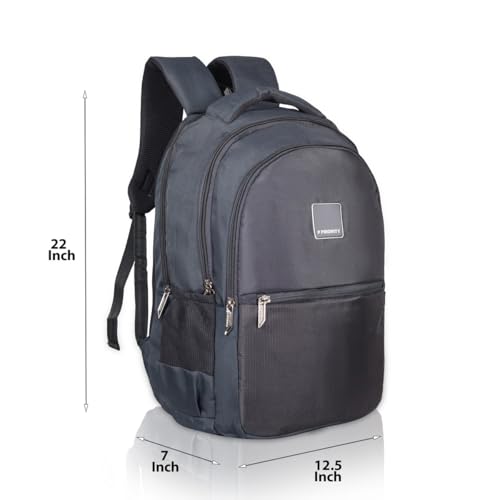 Image of Priority 38 L Solid College|Laptop|Travel Backpack For Boys & Girls | Office Bag For Men & Women | Casual Lightweight Bags For Unisex (19 Inch|Large | Black) - INV22188 P