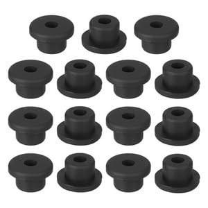 #US 15Pcs 2/7" ID 5/8" Drill Hole Rubber Grommets Fit 7mm Wire Black