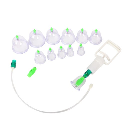 Medical Chinese Vacuum 12 Body Cupping Cups Healthy Kit Therapy Massage Portable