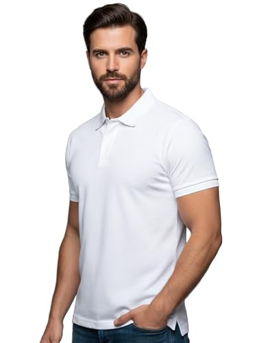 Image of XENOVAURBAN Cotton Polo t Shirt for Man | Regular Fit Solid Color Classic Cotton Polo T-Shirt with Collar for Men
