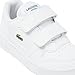 Lacoste Unisex-Child Infant's T-Clip Set Sneaker, Infant's T-Clip Set Sneaker, White/White, 8.5