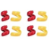 4 Pair Red Yellow Spiral Hot Dog Slicers, Manual Fancy Sausage Cutter Spiral Barbecue Hot Dogs Cutter Slicer Kitchen Cutting Auxiliary Gadget Fruit Vegetable Tools Design Peelers