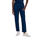 Landau Women's Classic Tapered Scrub Leg Pant, Navy, Large