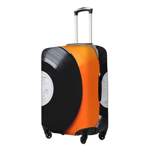 Phonograph Elastic Travel Luggage Cover, Washable Spandex Suitcase Protector, Anti-Scratch Fits 18-32 Inch2
