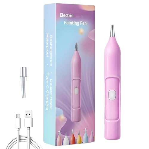 Stylo de peinture d'art en strass électrique pour fixer les gemmes sans colle ni cire