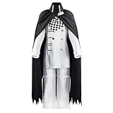 KNUSO Cosplay Costume Anime Kokichi Oma Jacket Cape Uniform Suit Halloween Party Outfit (Full costume,Small)