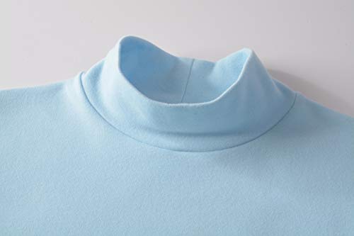 Image of Women's Cotton Mock Turtleneck Long Sleeve Basic Thermal Top