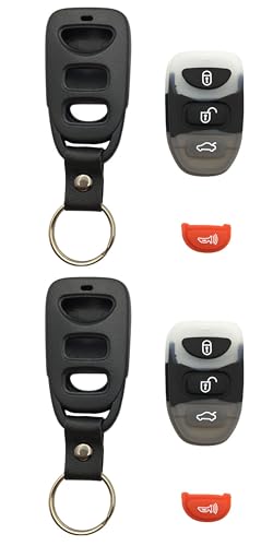Coque clé Hyundai Kia 4 boutons pour Elantra Accent Sonata Tucson Optima Sorento