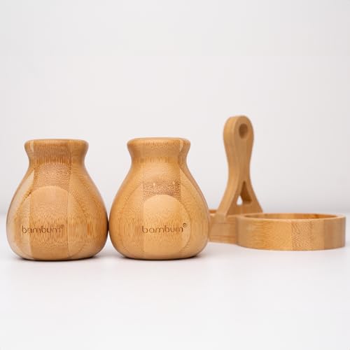 Bambum B0710 Bamboo Salt And Pepper Shakers Set Of 2 thumb #3