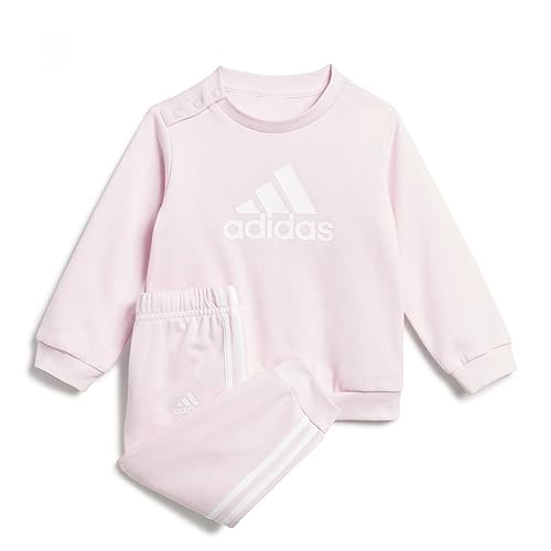adidas Badge Of Sport French Terry Jogger, Chándal Unisex bebé, clear pink/white, 0-3 Months