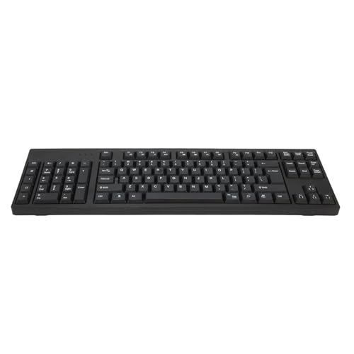 Klawiatura dla Leworęcznych, Przewodowa Klawiatura USB z 2 Koncentratorami, 109 Klawiszy Ergonomiczna Klawiatura do Domowego Biura Biznesowego, Prezenty dla przyjaciół Projektant