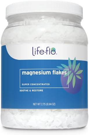 LIFE-FLO Magnesium Bath Flakes, Unscented, 44 oz