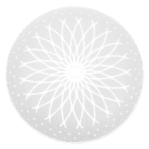 Image of jojofuny Ceiling Lamp Shade Decorative Ceiling Tiles Clear Light Cover Fixture Cover Pendant Lamp Shade Lighting Fixture Shade Led White European Style Glass Need to Connect