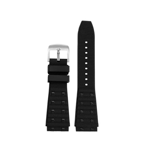 [X] 22mm 24mm \tgtbfSvoh uCgOXgbvɓK @B^C~OɓK AxW[YɓK X[p[I[VvohɓK(Black silver pin,24mm)