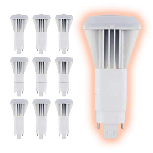 Goodbulb 13 Watt Replacement Vertical Led Plug-In Light Bulbs | Commercial 10 Watt Type B 4 Pin G24Q Base 5000K Daylight | High Output 1000 Lumens | 140° Beam Led Pl Light Bulbs | 10 Pack #TOP20