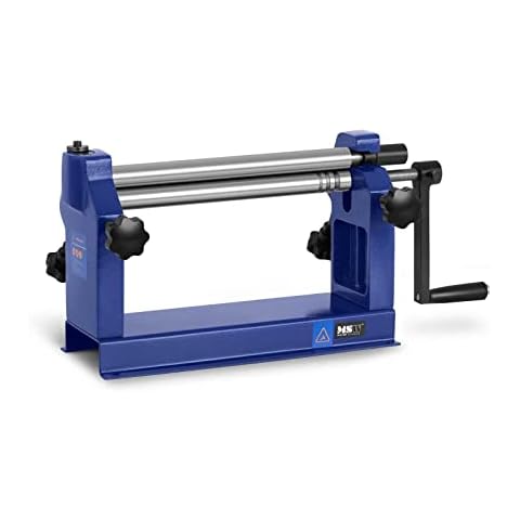 MSW Sheet Metal Roller Slip Roll Machine Plate Roll Manual Wire Sheet Metal Cylinders Tubes Roller Press 305mm MSW-SR305 (Max. Workpiece Thickness 0.8mm, Rollers High Carbon Steel, Frame Cast Iron) Cover
