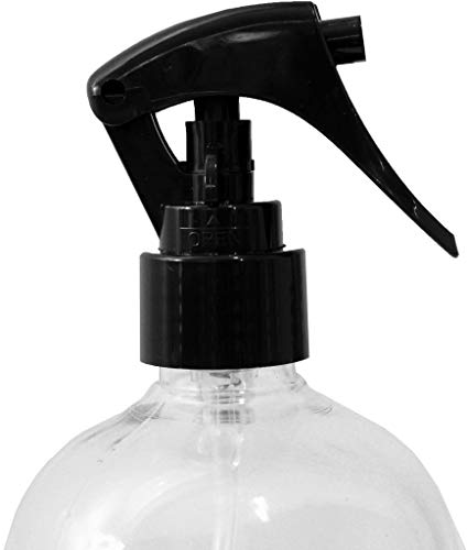 Pulverizador Borrifador Anatômico Manual 500ml Bico Gatilho Spray Transparente Para Soluções Líquida