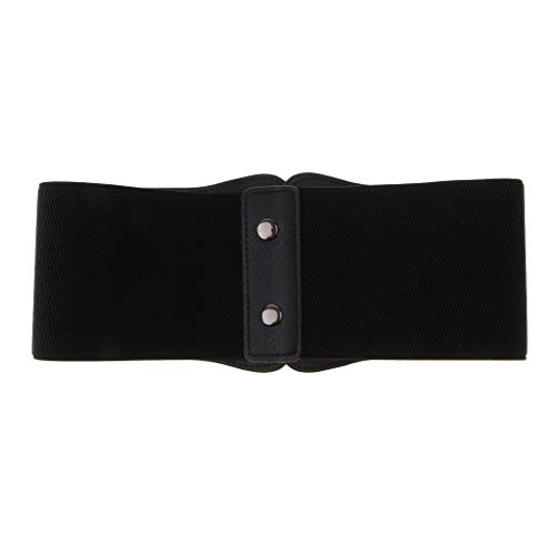 Homyl Cinto De Couro Steampunk Feminino Cincher Wide Waspie Elástico
