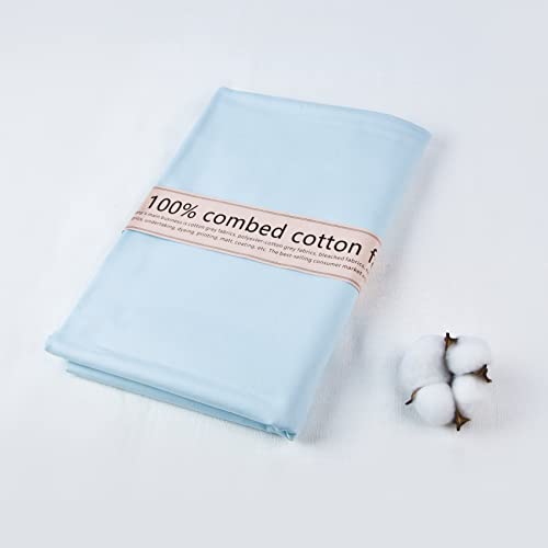 Baby Blue Cotton Poplin Fabric