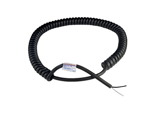 Miller Edge C182-12B Coil Cord, 2 Conductor, 18 Gauge, Extends to 12 Feet