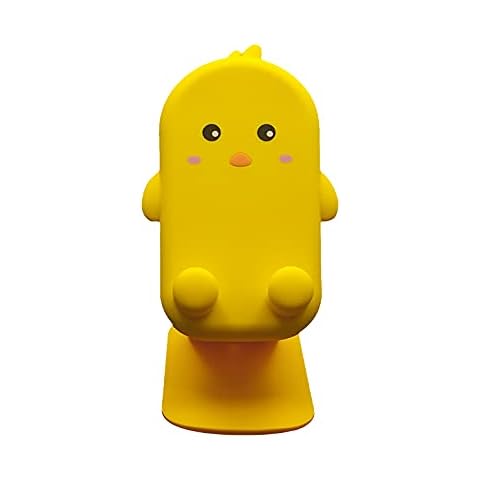 Soporte Plegable de Bolsillo EUROXANTY para Smartphones Multiángulo Diseño Original de Animales Pollito Amarillo Cover