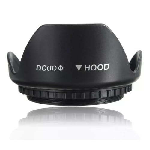 TECHZOCO Parasol Digital con Lente de Flor de tulipán, Parasol de Lente Cámara, Capucha de Lente Cámara, Parasol tulipán Cámara, Compatible con Canon, Nikon, Sony, Pentax, Apto para 58 mm