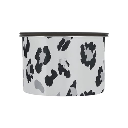 Contenedor de almacenamiento para café acero inoxidable gris animal print miniatura 2