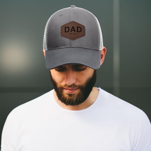 Image of Worlds Best Dad Ever Trucker Hat Fathers Day Birthday Gifts for Father Dad Papa Daddy from Daughter Son Baseball Cap