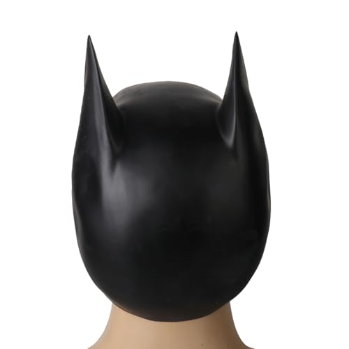 HugOutdoor Halloween Cosplay Cool Man Mask & Foam Dart Superhero Black Latex Full Head Masks Party Costume Accessories for Adults and Teenagers - Image 6