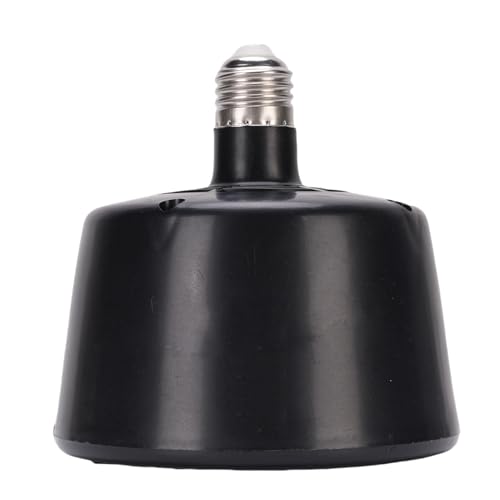 Jenngaoo Reptilien Wärmelampe mit Automatischer Temperaturregelung, Energiesparende Splitterfeste Wasserdichte Wärmebirne für Terrarien, Haustierkäfige, Hühnerställe und Kleintierg (Black)