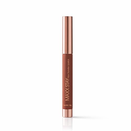 Image of Hilary Rhoda Maxx Stay Non Transfer Lipstick | Matte Finish & Transfer-Proof | 16-Hour Stay | Creamy Finish & Smudge Proof | Crayon Lipstick - 1.5g (Burnt Brown - Shade 09)