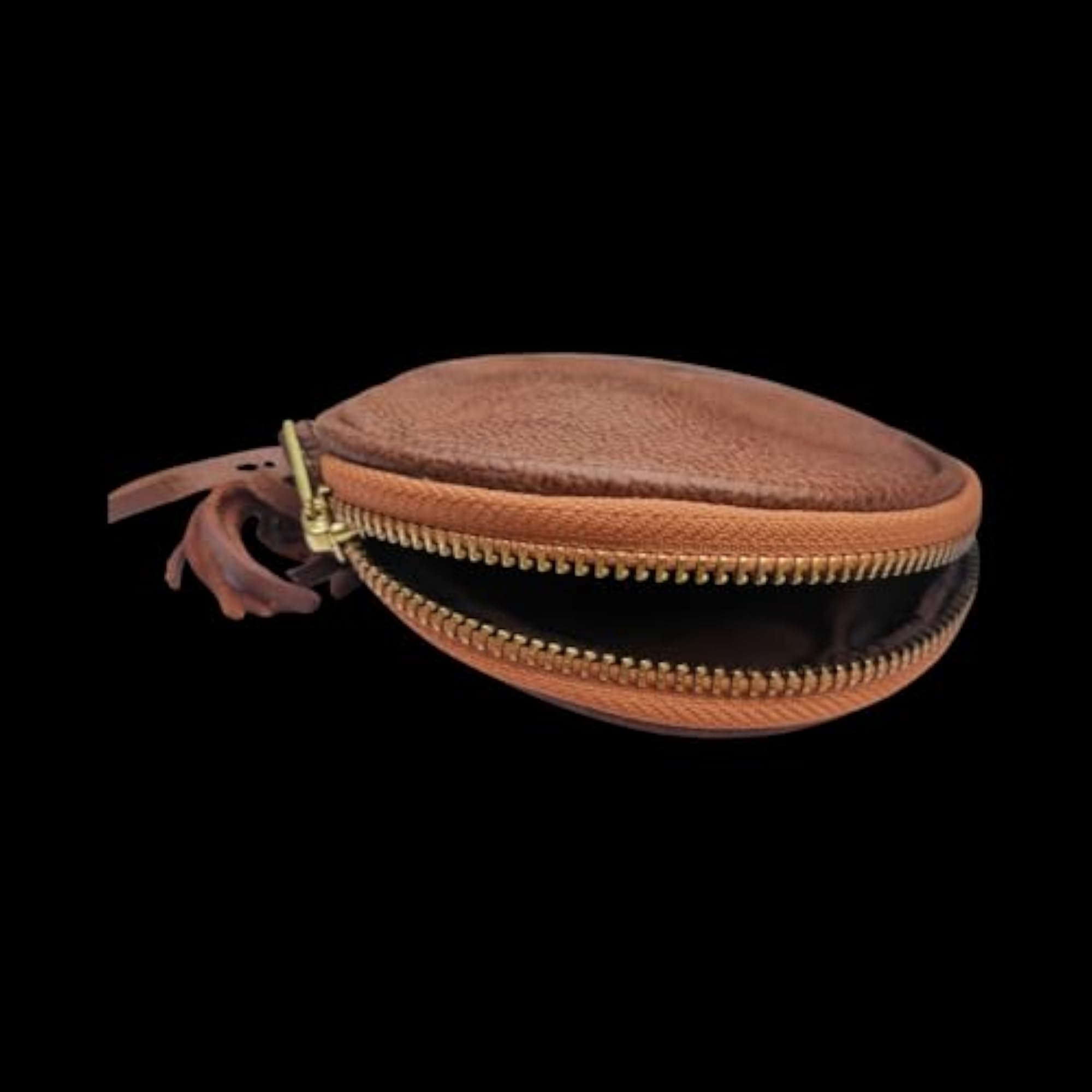 Travel Leather Jewellery Organiser with Zipper