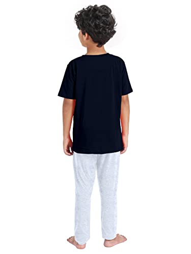 Image of Boys & Girls Premium Cotton Full Sleeves Print T-Shirt & Pyjama Set | Kids Clothing Set | Loungewear | Nightwear