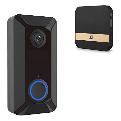 Mhwlai Smart WIF video doorbell, V6 HD 720P video doorbell wireless WiFi smart doorbell waterproof IP doorbell video intercom home security camera Cover