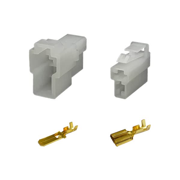 Amazon.co.jp: 矢崎総業 250型 CN(B) 2極 カプラー・端子セット : 車