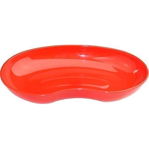 Kidney Kidney Bowl by Medi-Inn Plastic Various Amounts and Colors - Red, 1 Piece Cover