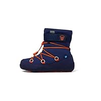 Affenzahn Vegan Snowy Waterproof Warm Lined Vegan Slip On Snow Boots Size 5-13, Elephant Blue, 10.5 UK Child