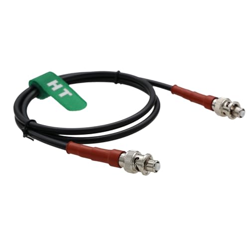 HangTon Cavo ad alta tensione 5kV 5000V SHV RP-BNC per pompa a ioni sonda di prova, connettore coassiale, 1m