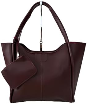 Trendy ve Çok Yönlü: Büyük Boy Omuz ve El Çantası | Ek Cüzdan Detaylı | 4 Renk Seçeneği Geniş Çanta Bordo Standart - Görsel 1