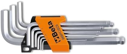 Beta 96 BPC/SC9 Set of 9 Ball End Hex Key Allen Wrenches in Holder, Metric 1.5mm-10mm