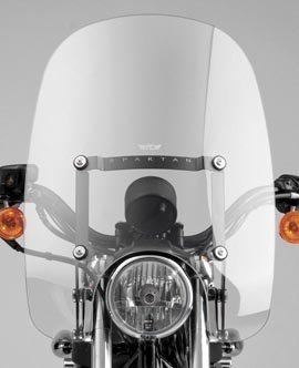 National Cycle Spartan Windshield Clear - Harley Davidson (See Specifications) - 18.5 x 18 Inch - N21201